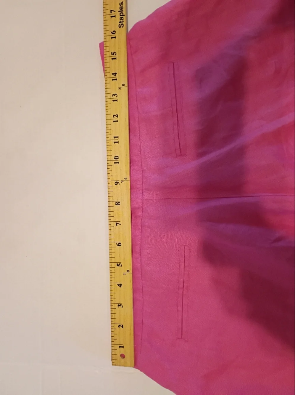Laura Leigh‎ Women's Wide-Leg 100% Lined Linen Bright Pink Pants Sz 10